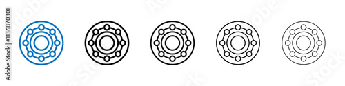 Car bearing icon Outline vector logo for web ui