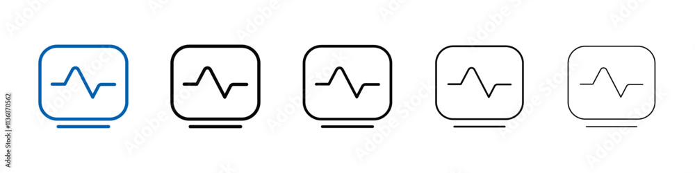 cardiogram icon Outline vector logo for web ui cardiogram icon Outline vector logo for web ui
