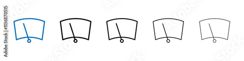 car windscreen icon Outline vector logo for web ui