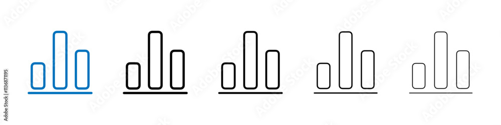 Chart icon Outline vector logo for web ui Chart icon Outline vector logo for web ui