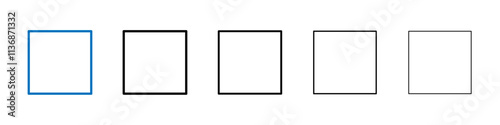 Checkbox icon Outline vector logo for web ui