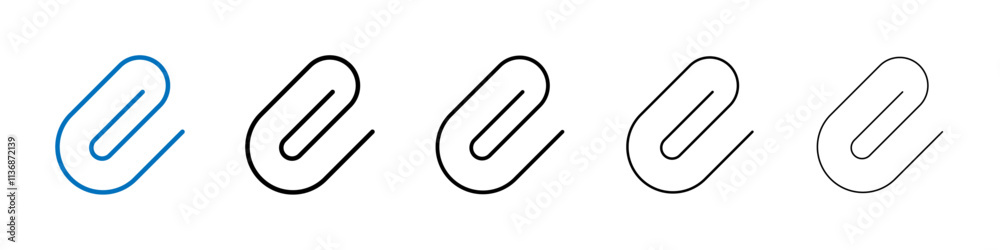 Clip icon Outline vector logo for web ui Clip icon Outline vector logo for web ui