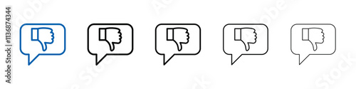 Criticism icon Outline vector logo for web ui