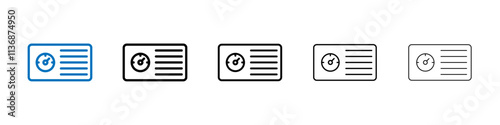 Dashboard icon Outline vector logo for web ui