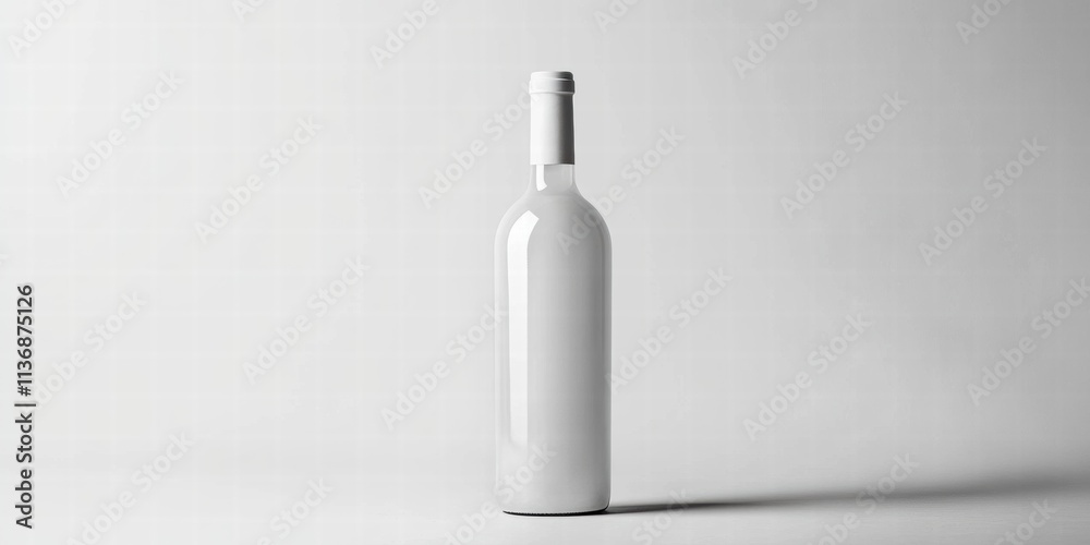 White Bottle isolated on white background, full depth of field. White Bottle isolated on white background, full depth of field.