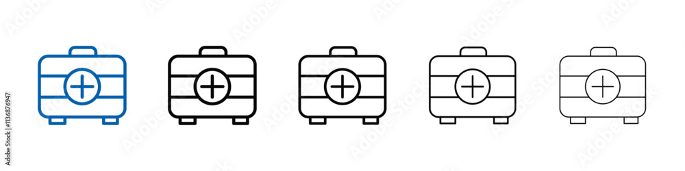 Emergency kit icon Outline vector logo for web ui Emergency kit icon Outline vector logo for web ui