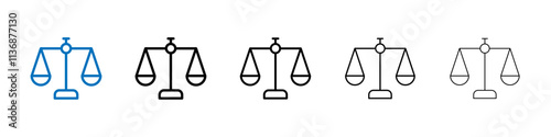 Ethics icon Outline vector logo for web ui