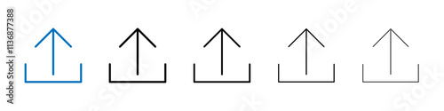 Export icon Outline vector logo for web ui