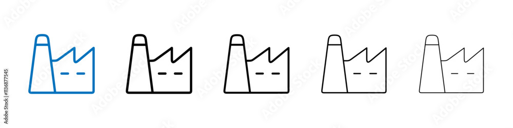 Factory icon Outline vector logo for web ui Factory icon Outline vector logo for web ui
