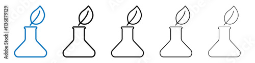 GMO icon Outline vector logo for web ui