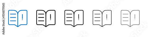 guide book icon Outline vector logo for web ui