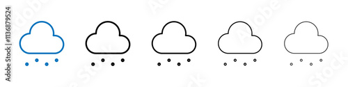 Hail icon Outline vector logo for web ui