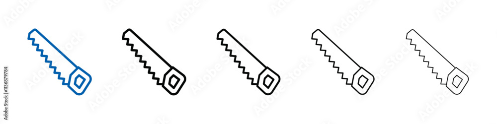 hand saw icon Outline vector logo for web ui hand saw icon Outline vector logo for web ui
