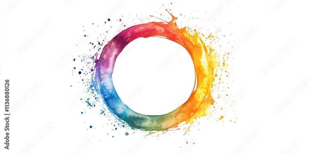 Rainbow Colored Circle Rainbow Colored Circle