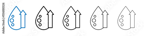 High cholesterol icon Outline vector logo for web ui
