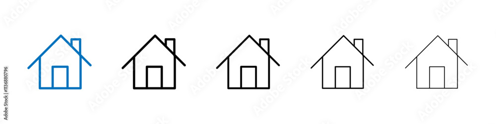 House icon Outline vector logo for web ui House icon Outline vector logo for web ui