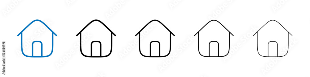 House icon Outline vector logo for web ui House icon Outline vector logo for web ui