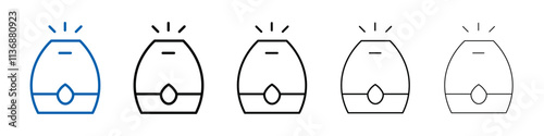 Humidifier icon Outline vector logo for web ui