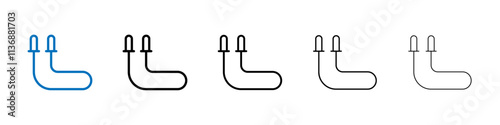 Jump rope icon Outline vector logo for web ui