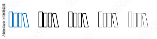 Library icon Outline vector logo for web ui