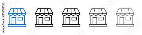 Local store icon Outline vector logo for web ui