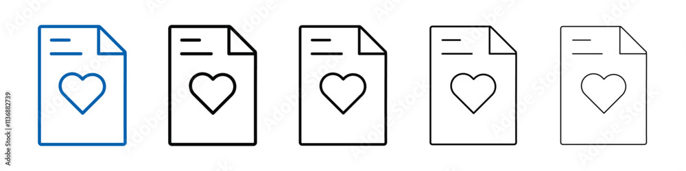 Love letter icon Outline vector logo for web ui Love letter icon Outline vector logo for web ui