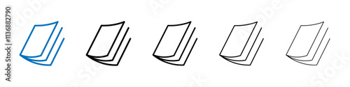Magazines icon Outline vector logo for web ui