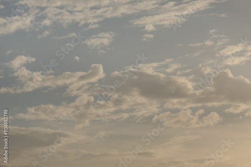 blue sky with clouds