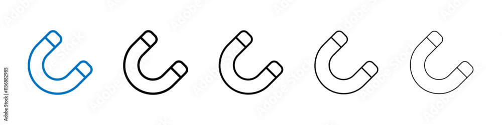 Magnet icon Outline vector logo for web ui Magnet icon Outline vector logo for web ui