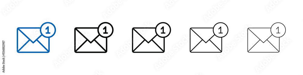 Mail message icon Outline vector logo for web ui Mail message icon Outline vector logo for web ui