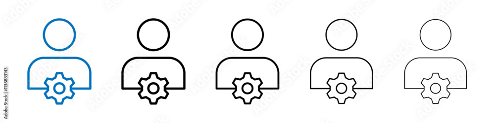 Manage icon Outline vector logo for web ui Manage icon Outline vector logo for web ui