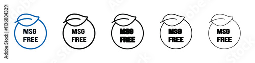 Msg free icon Outline vector logo for web ui