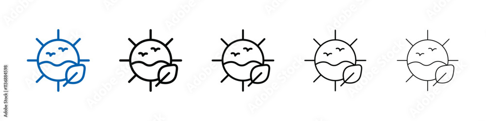 Natural resources icon Outline vector logo for web ui