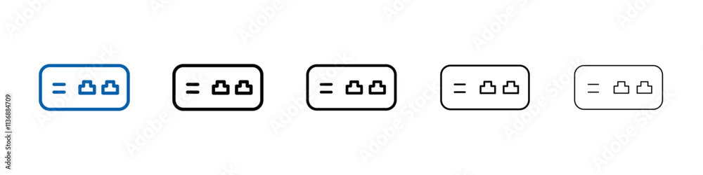 Network switch icon Outline vector logo for web ui Network switch icon Outline vector logo for web ui