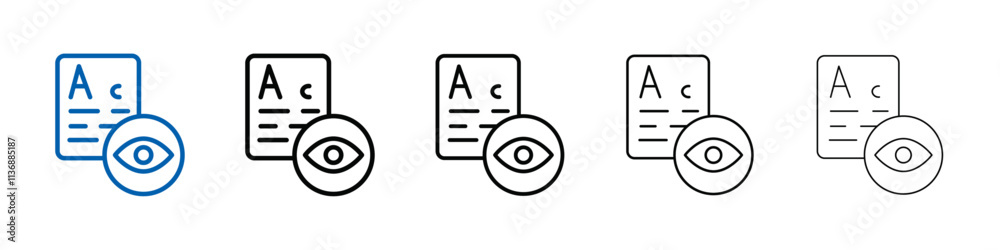 oculist icon Outline vector logo for web ui oculist icon Outline vector logo for web ui