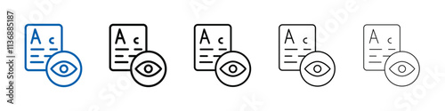 oculist icon Outline vector logo for web ui