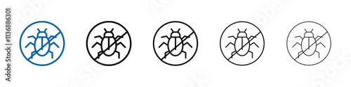 Pest control icon Outline vector logo for web ui