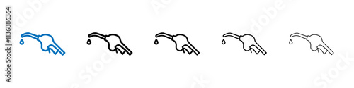 Petrol icon Outline vector logo for web ui