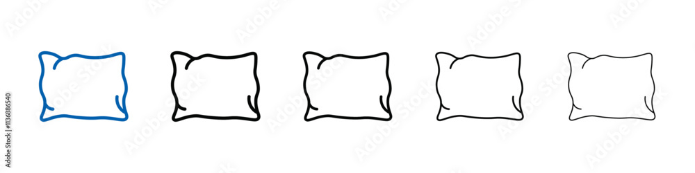 Pillow icon Outline vector logo for web ui Pillow icon Outline vector logo for web ui