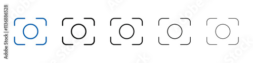 Picture snapshot icon Outline vector logo for web ui