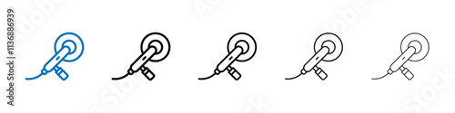 Polisher icon Outline vector logo for web ui