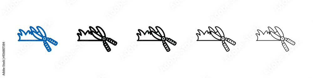 Pruning icon Outline vector logo for web ui Pruning icon Outline vector logo for web ui