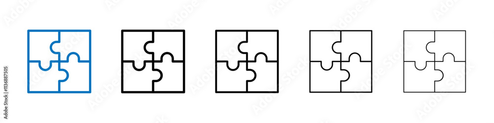 Puzzle Piece Icon Outline vector logo for web ui Puzzle Piece Icon Outline vector logo for web ui