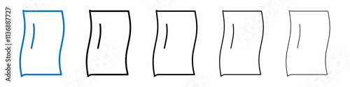 Rag icon Outline vector logo for web ui