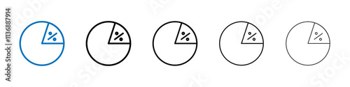 Ratio icon Outline vector logo for web ui