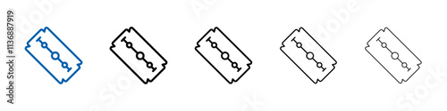 Razor blade icon Outline vector logo for web ui