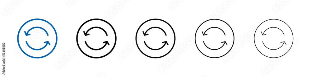 Refresh icon Outline vector logo for web ui Refresh icon Outline vector logo for web ui
