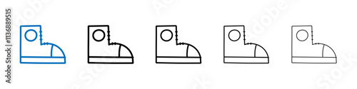 Shoes Icon Outline vector logo for web ui