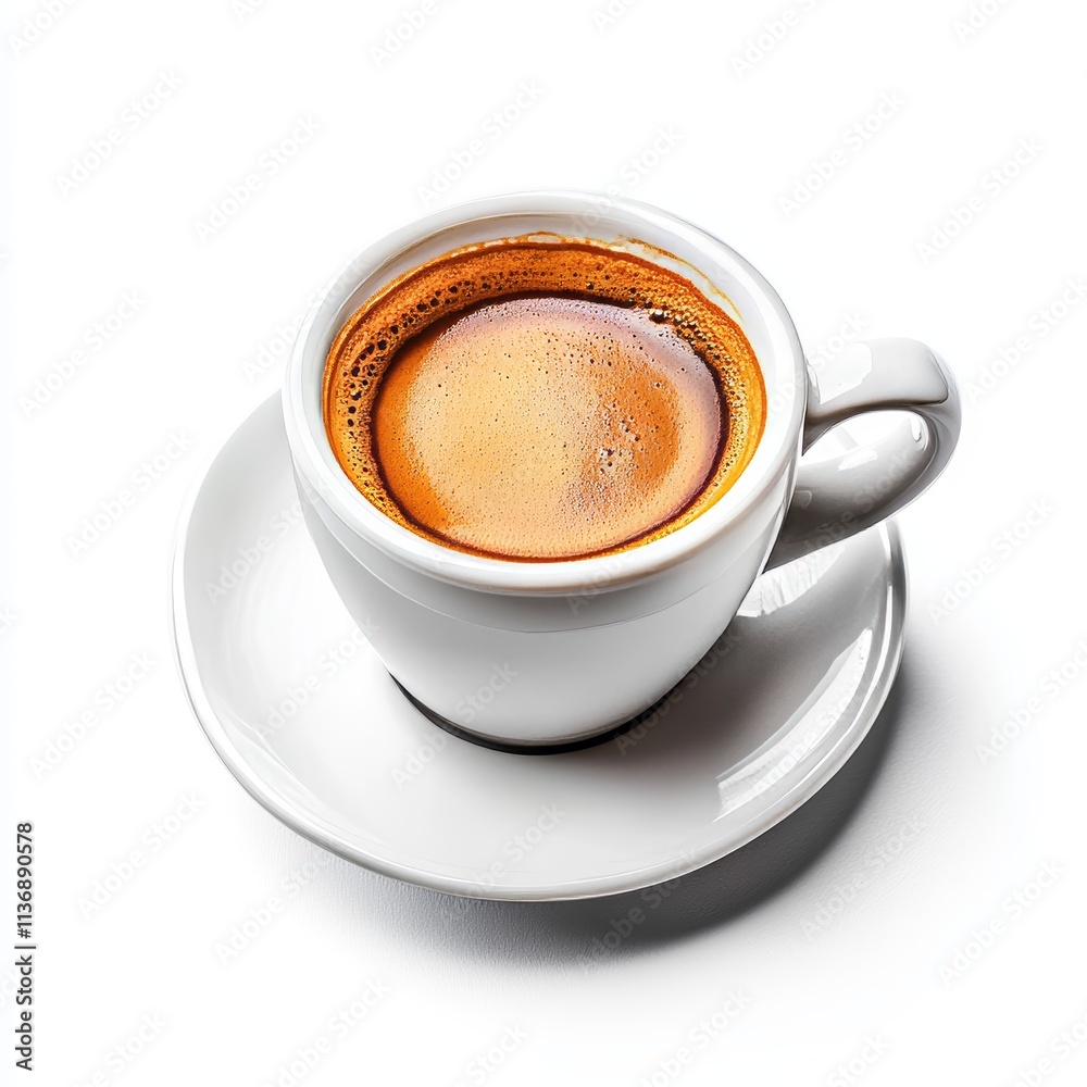 Coffee cup isolated on white background, representing beverage, cafe culture, and morning routine concepts. Coffee cup isolated on white background, representing beverage, cafe culture, and morning routine concepts.