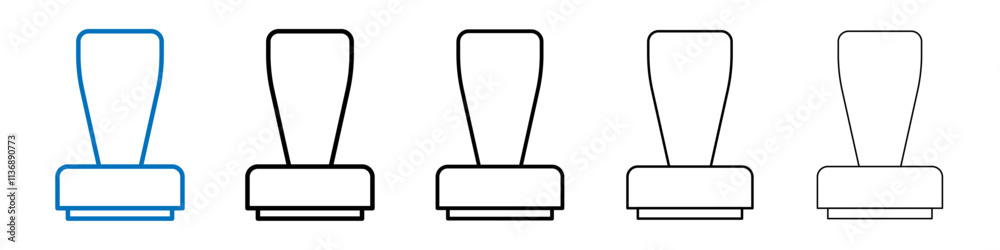 Stamp icon Outline vector logo for web ui Stamp icon Outline vector logo for web ui